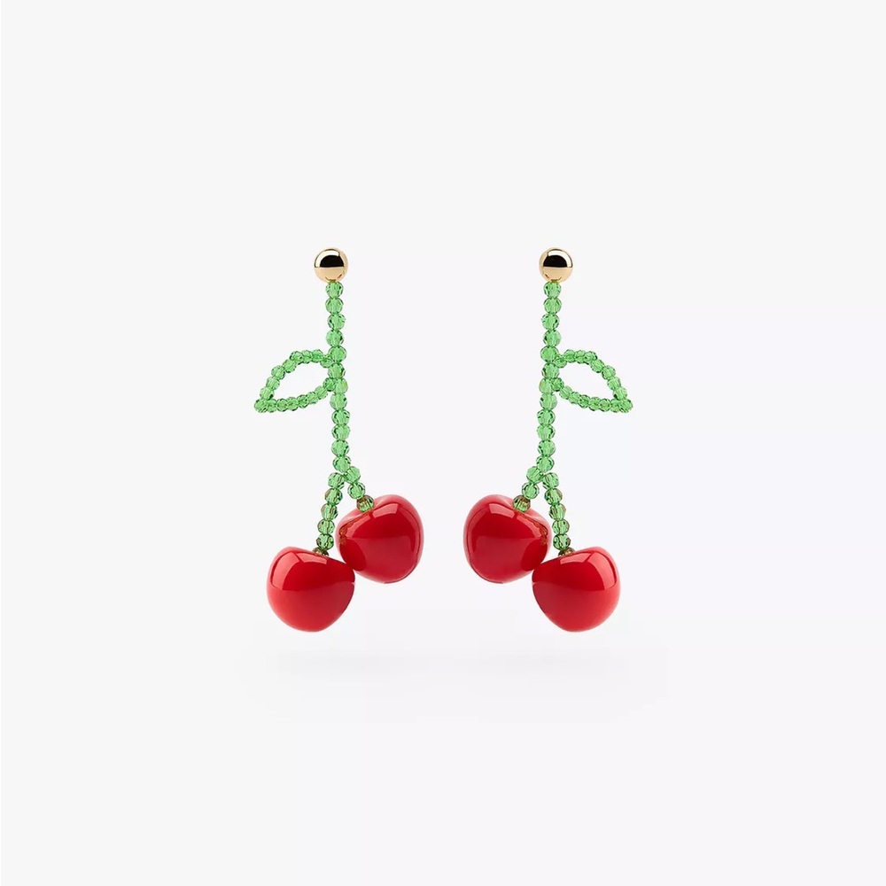 ZARA Cherry Beaded Earrings